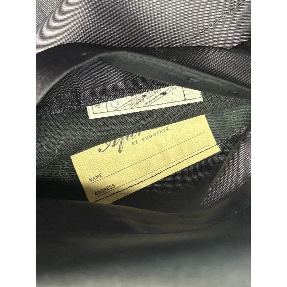 vtg 50s Double Breasted Tuxedo‎ 40S 30x30 Black Satin Formal Wool Evening Tux